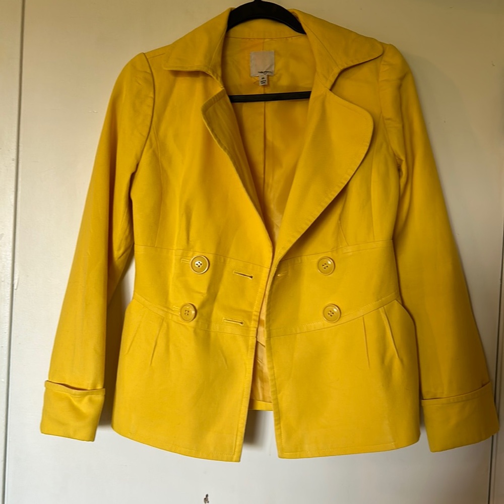 Halogen Super Cute Yellow Jacket with Pockets